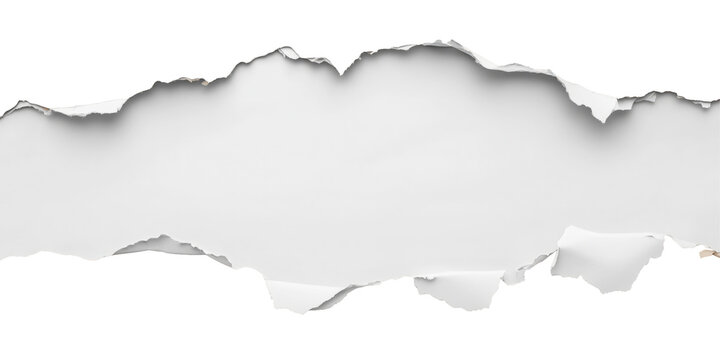 Torn Paper Banner: A horizontal banner of ripped paper with a ragged, irregular edge creates a distressed, grunge aesthetic, perfect for adding texture and visual interest to designs. - Powered by Adobe