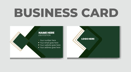 Business card design template simple and professional template and visiting card design.