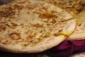 Fresh Moroccan Stuffed Bread, Aghroum Ntadount, Amazigh Bread