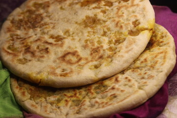 Fresh Moroccan Stuffed Bread, Aghroum Ntadount, Amazigh Bread