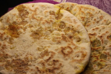 Fresh Moroccan Stuffed Bread, Aghroum Ntadount, Amazigh Bread
