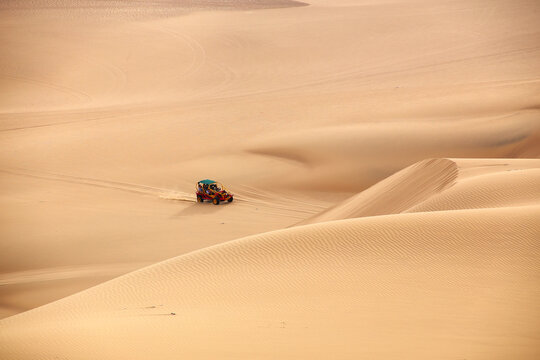 Sand dunes near Huacachina, Ica region, Peru.