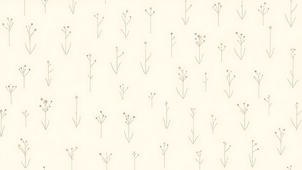 Minimalist Floral Pattern: Simple elegance in nature's design
