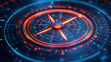 Exploring digital compass design modern graphic art and innovation lab insights