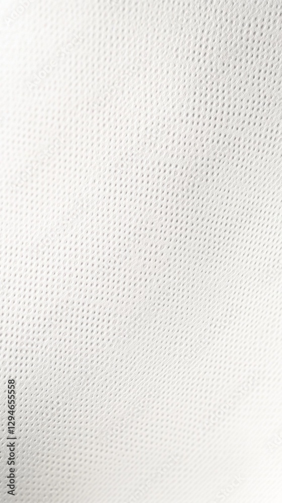 Poster close-up of a soft white fabric displaying a delicate, textured weave that catches light beautifully