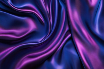 Obraz premium Luxurious Dark Sapphire and Plum Silk Satin Background for High-End Design Projects