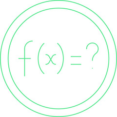 Solve Function icon single vector illustration
