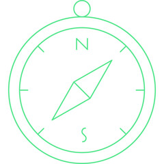 Compass icon single vector illustration