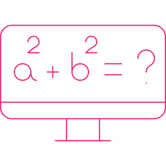 Formula II icon single vector illustration