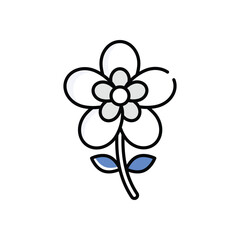 Clematis  Vector icon