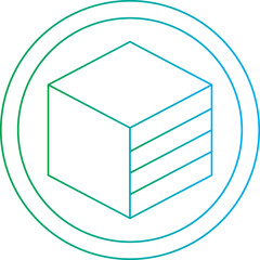 Stereometry icon single vector illustration