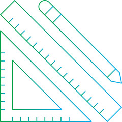 Studying Geometry icon single vector illustration