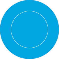 Circle icon single vector illustration