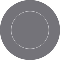 Circle icon single vector illustration