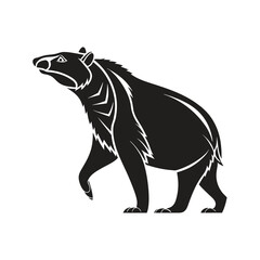 vector illustration of black bear