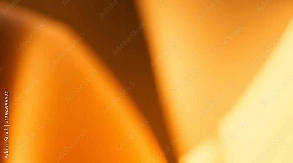 Fototapete abstract background with blurred gradient of warm orange and brown tones, creating dynamic shadows.