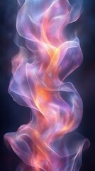 Elegant Abstract Flowing Waves of Colorful Light and Energy