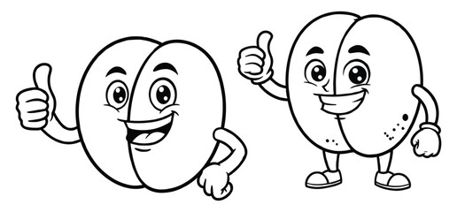  Hand drawn purple fruit giving a thumbs vector Clipart Illustration with a white background 