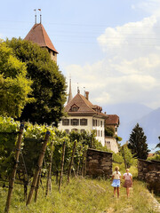 Spiez in switzerland, suisse, swiss