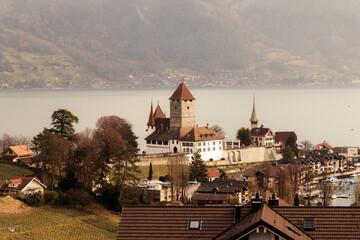 Spiez in switzerland, suisse, swiss