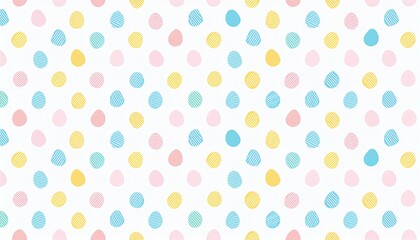 colorful pastel seamless pattern on a white background (eggs or drops)