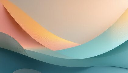 Abstract Gradient Geometric Shapes in Soft Pastel Colors
