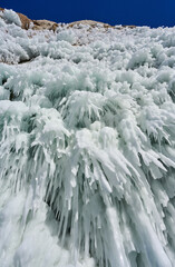 Ice Formations Along the Shores of Lake Baikal