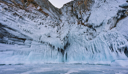 Frozen Cliffs of Lake Baikal