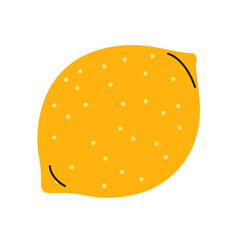 Simple Vector Illustration of Lemon