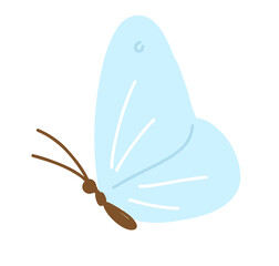 Simple Child Drawing of Butterfly