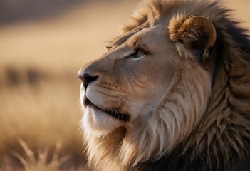 Obraz premium portrait of a male lion