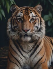 Fototapeta premium portrait of a tiger in the wild