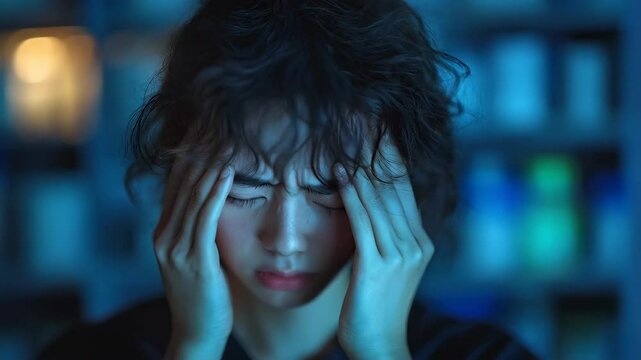 Headache or suffering like grief or another mental pain 