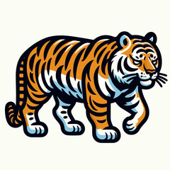 tiger animal vector illustration