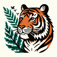 tiger animal vector illustration
