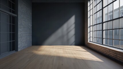 Bright and airy empty room with large windows, showcasing a minimalist design aesthetic.