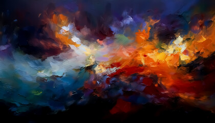Vibrant Abstract Color Explosion – Dynamic and Energetic Art