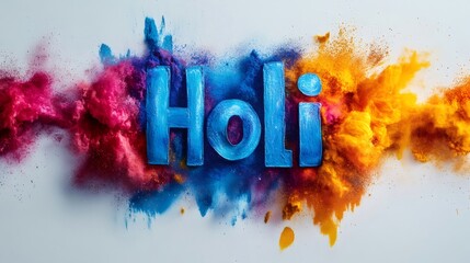 Holi festival colorful explosion of pigments celebrating indian tradition