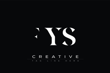 FYS abstract letter logo design. This logo is designed by three abstract letters. © Mahamud