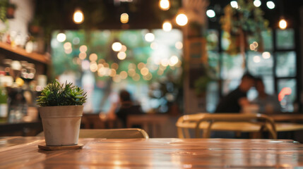 mockup menu frame at a restaurant, empty