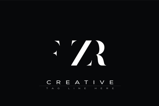 FZR abstract letter logo design. This logo is designed by three abstract letters.