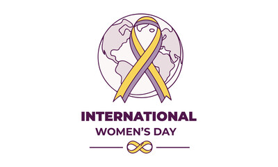 International Women's Day. Modern feminine concept And White background for international women's day, month, 8 march. Female empowerment movement, equality, unity.