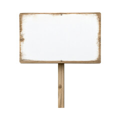 Fototapeta premium Blank Rustic Wooden Signpost Awaiting Your Message Simple and inviting