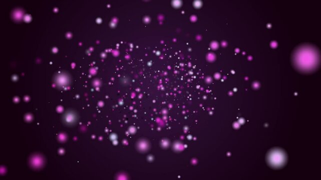 Purple and pink Soft blur bokeh motion background animation suitable for light entertainment television chat show opening or closing title sequences [4K] 