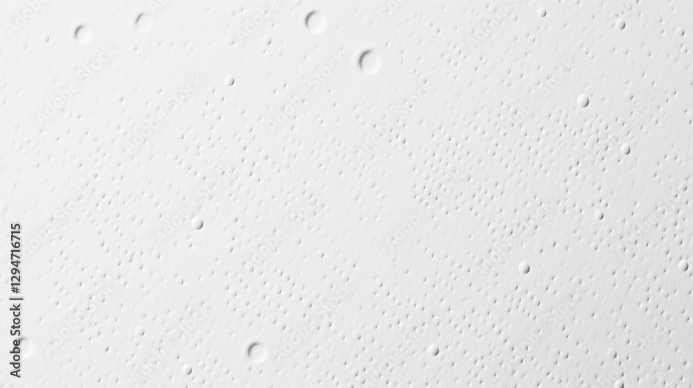 Poster On a bright and airy background, a smooth white surface reveals a unique texture, with tiny circular formations creating a mesmerizing visual effect, perfect for artistic or design projects