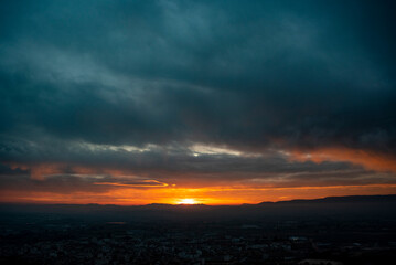 Fototapeta premium wonderful winter sunrises