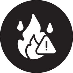 Fire glyph icon