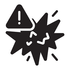 explosion glyph icon