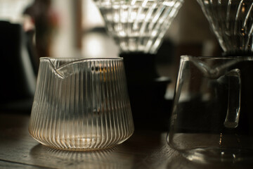 Coffee server and dripper kop ifilter. manual brew coffee