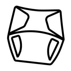 Baby Diaper Vector illustration Icon
